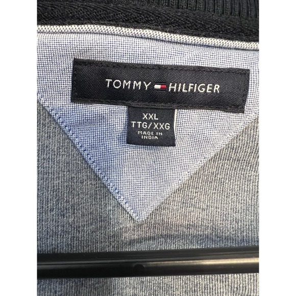 Tommy Hilfiger Blue Mens 1/4 Zip Sweatshirt Size XXL - Picture 6 of 6